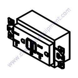 Product image of Y0601814034 RECEPTACLE 125V 20A X 2 Multiquip DCA70SSJU4F Generator