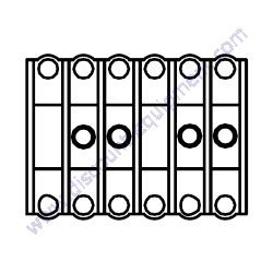 Product image of Y0601818021 HOLDER FUSE 2-POSITION Multiquip DCA25SSIU4F Generator