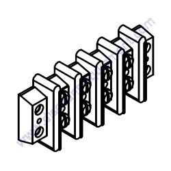 Product image of 0601815153 TERMINAL BLOCK 603-GP-04 Multiquip DCA20SPXU4F Generator