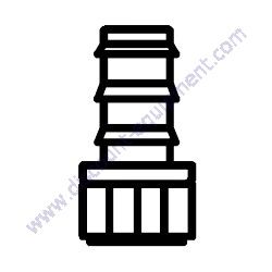 Product image of 0603306395 HOSE JOINT Multiquip DCA20SPXU4F Generator
