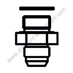 Product image of 0602022568 ADAPTER 10M 22 X 1.5 Multiquip DCA40SSKU4F2 Generator