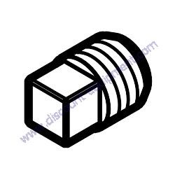 Product image of Y0603306793 SQUARE HEAD PIPE PLUG 1/2