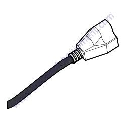 Product image of EE62076 RECEPTACLE CORD NEMA 5-15P 15A 125V Multiquip DCA40SSKU4F2 Generator