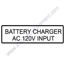 Product image of M1940011014Q DECAL BATTERY CHARGER 120V INPUT Multiquip DCA40SSKU4F2 Generator