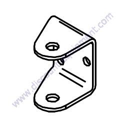 Product image of 29117877 Fixed Rubber Door Latch Support Genuine Menegotti OEM Mixer Part
