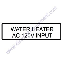Product image of M1940011005Q DECAL WATER HEATER 120V INPUT Multiquip DCA70SSIU4F Generator