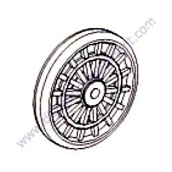 Product image of 3115109 Rubber Wheel Menegotti Steel Drum Wheelbarrow Concrete Mixer