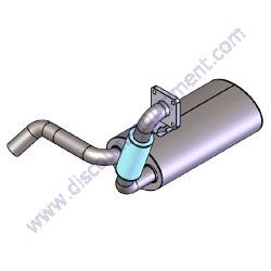 Product image of 4SX-372-5951 Catalytic Exhaust (Air Scrubber) Diesel Purifier Muffler Replacement for Caterpillar Stock Muffler #3725951